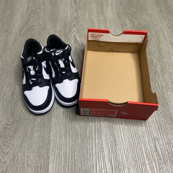 Nike Dunk Low Panda PS Shoe Size 12c Black Skateboarding CW1588-100